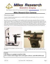 Chinrest/Camera-Support Product Info - Miles Research