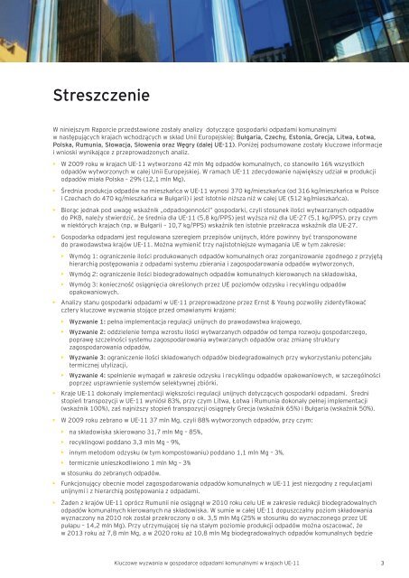 Kluczowe wyzwania w gospodarce odpadami ... - Ernst & Young