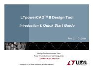 LTpowerCAD II Quick Start - Linear Technology