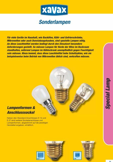 Hama/Xavax Programmübersicht Leuchtmittel ... - Genius-Versand.de