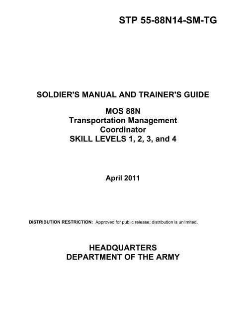 Stp 55 88n14 Sm Tg Leader Development For Army Professionals