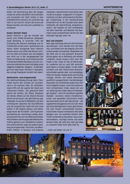 Bamberg - Birseck Magazin