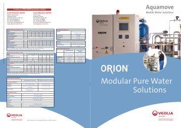 Modular Pure Water Solutions - Elga Process Water