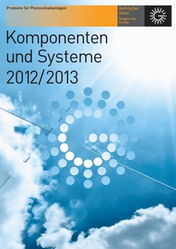 Komponenten und Systeme 2012/2013 - Gehrlicher Solar