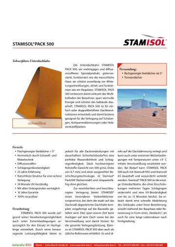 STAMISOL®PACK 500 - Naturalia Bau