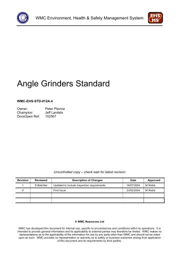 Angle Grinders Standard - MIRMgate