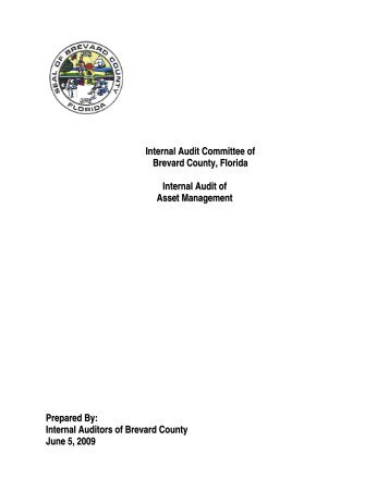 Asset Management Audit Report 6-24-2009 - Brevard County