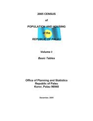 2005 CENSUS of POPULATION AND HOUSING ... - Republic of Palau