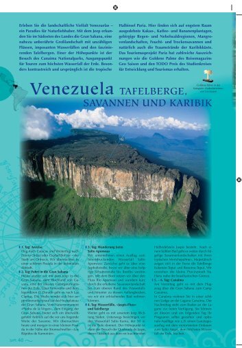 Venezuela TAFELBERGE, SAVANNEN UND KARIBIK