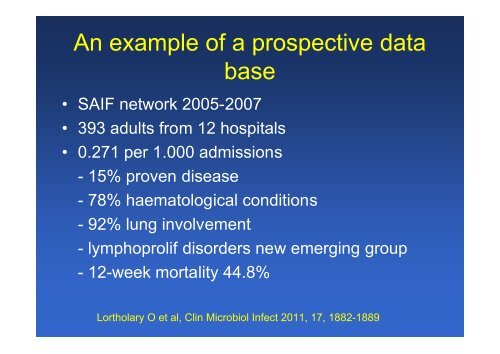 The changing epidemiology of invasive aspergillosis