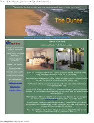 The Dunes, Perth, Self Contained Apartments in Scarborough, Perth ...