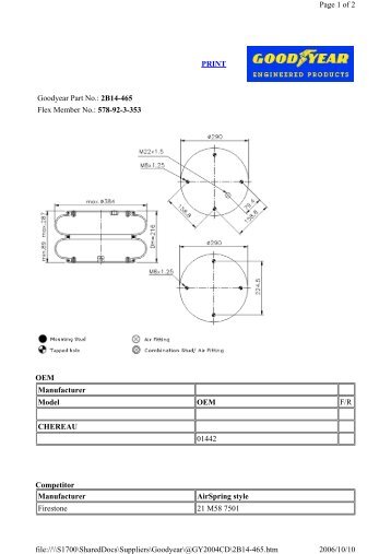 Competitor PRINT Goodyear Part No.: 2B14-465 Flex ... - Airsprings.cc