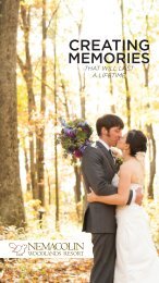 Weddings Brochure - Nemacolin Woodlands Resort