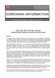 Das Jahr 2001 bei den Sorben (*.pdf-file) - Domowina