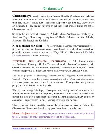 CHATURMASYA - ENGLISH.pdf - Sumadhwa Seva