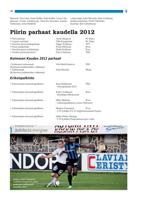 toimintakertomus 2012 - Suomen Palloliitto