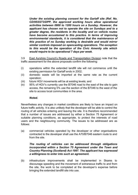 Garlaff landfill Site, Skares - Barr Ltd - East Ayrshire Council