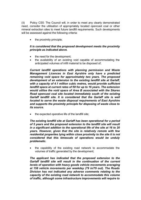 Garlaff landfill Site, Skares - Barr Ltd - East Ayrshire Council