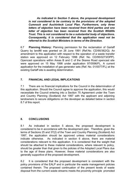 Garlaff landfill Site, Skares - Barr Ltd - East Ayrshire Council