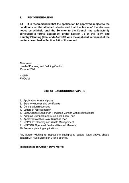 Garlaff landfill Site, Skares - Barr Ltd - East Ayrshire Council