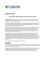 Ann Trakimas Named CoBank's Chief Operating Officer