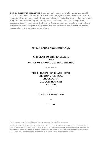 Circular to Shareholders and Notice of Annual General Meeting