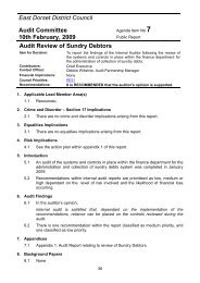 Audit Review of Sundry Debtors