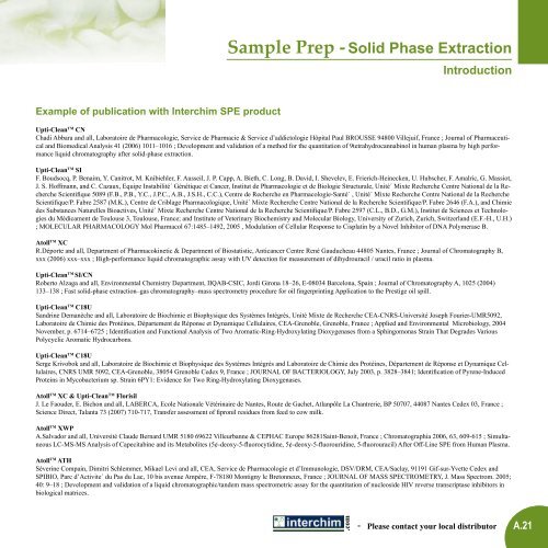 Sample Prep Solid Phase Extraction Interchim