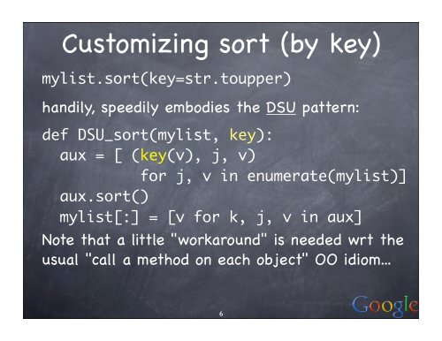 callback patterns and idioms in Python