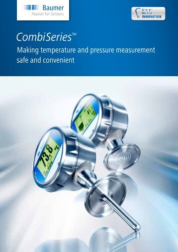 Pressure- / Temperature measurement - CombiSeries - Baumer Group