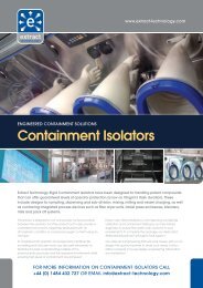 Containment Isolators Brochure - Extract Technology