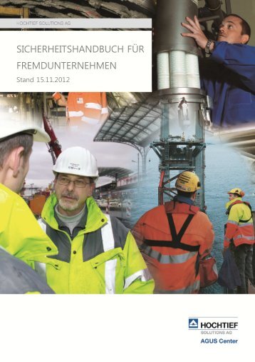 Sicherheitshandbuch für Fremdfirmen - HOCHTIEF Solutions AG