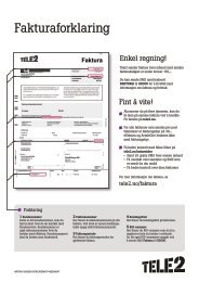 Se fakturaeksempelet - Tele2