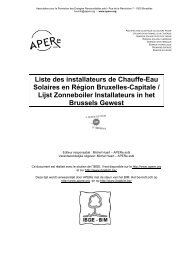 Liste des installateurs de Chauffe-Eau Solaires en RÃ©gion ... - APERe