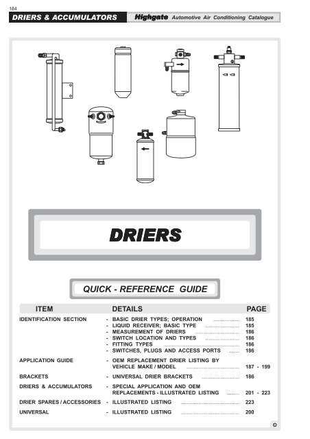 DRIERS - Highgate Car Air