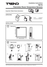Installation Mounting Instruction Trend Controls Online