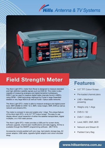 Field Strength Meter - Hills Antenna & TV Systems