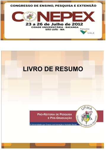 Livro de Resumos CONEPEX 2012 - PrÃ³-Reitoria de Pesquisa e ...