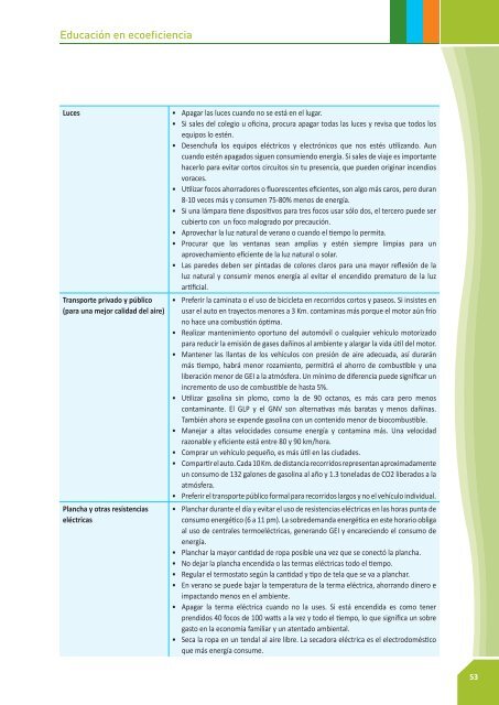 Guía educación en ecoeficiencia - CDAM - Ministerio del Ambiente