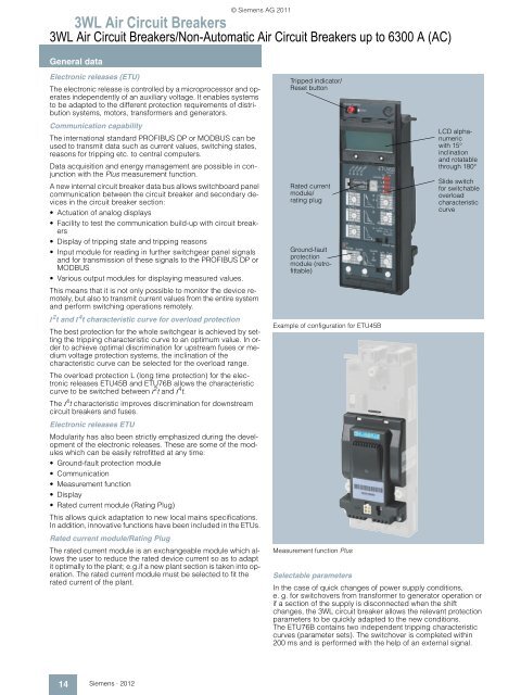 Configuration Manual for Catalog LV 10.1 Â· 2012 - Siemens