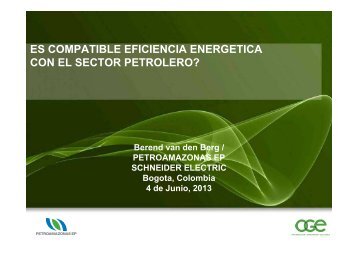 Berend Van Den Berg, Petroamazonas (.pdf, 2Mb) - Schneider Electric