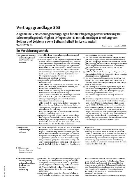 Vertragsgrundlage 353 Axa