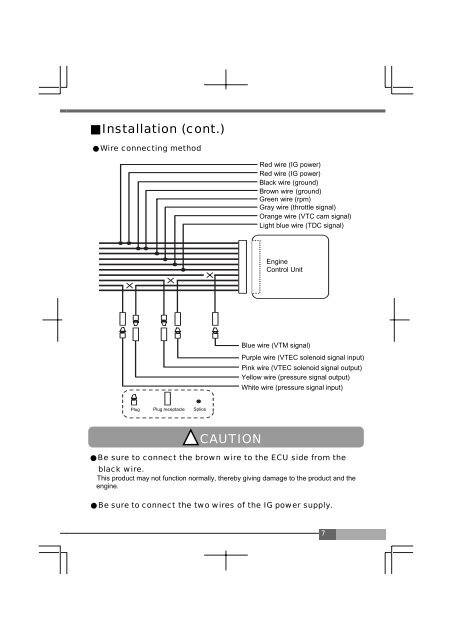 vtec air flow converterⅱ wiring diagram by model - APEXi USA