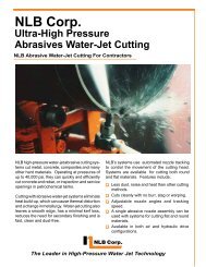 abrasive cutting brochure - NLB Corporation