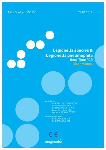 Legionella species & Legionella pneumophila - Diagenode ...