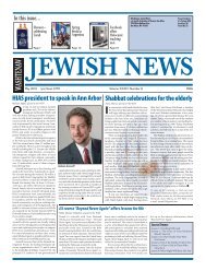 May '10 - Washtenaw Jewish News