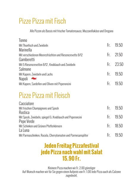 PIZZERIA - BAR HÖRNLI