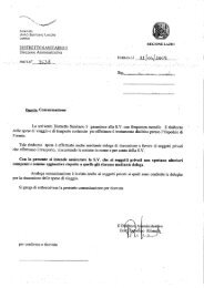 la lettera e la risposta dell'associazione - Associazione Malati di Reni