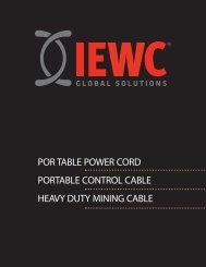 Type W Portable Power Cable - Iewc.co.uk