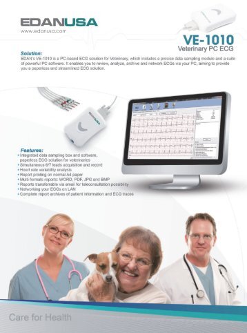 VE-1010 Veterinary PC ECG B - EDAN USA